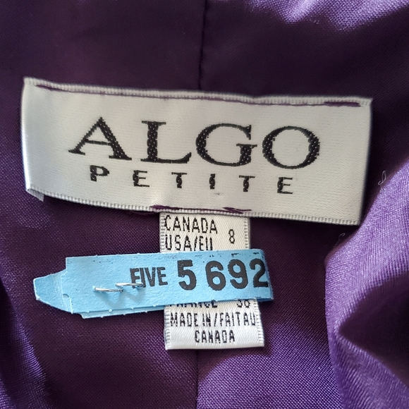 Suit, Skirt and Jacket, Algo Petite Size 8 - Picture 4 of 6